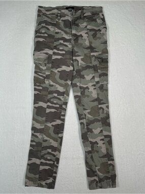 J. Crew Camo Cargo‎ Pants 28T Tall Straight Utility Military Gorpcore Y2K